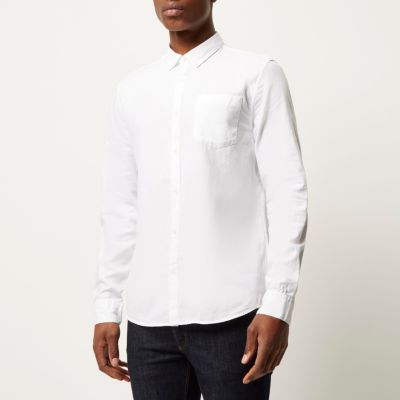 White Oxford long sleeve shirt